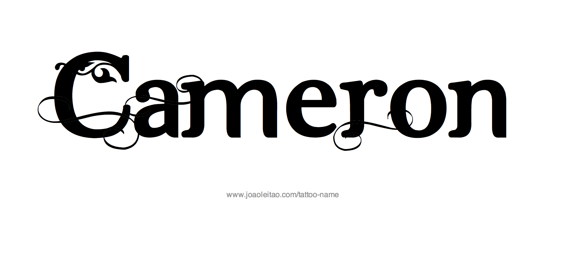 Cameron Name Tattoo Designs